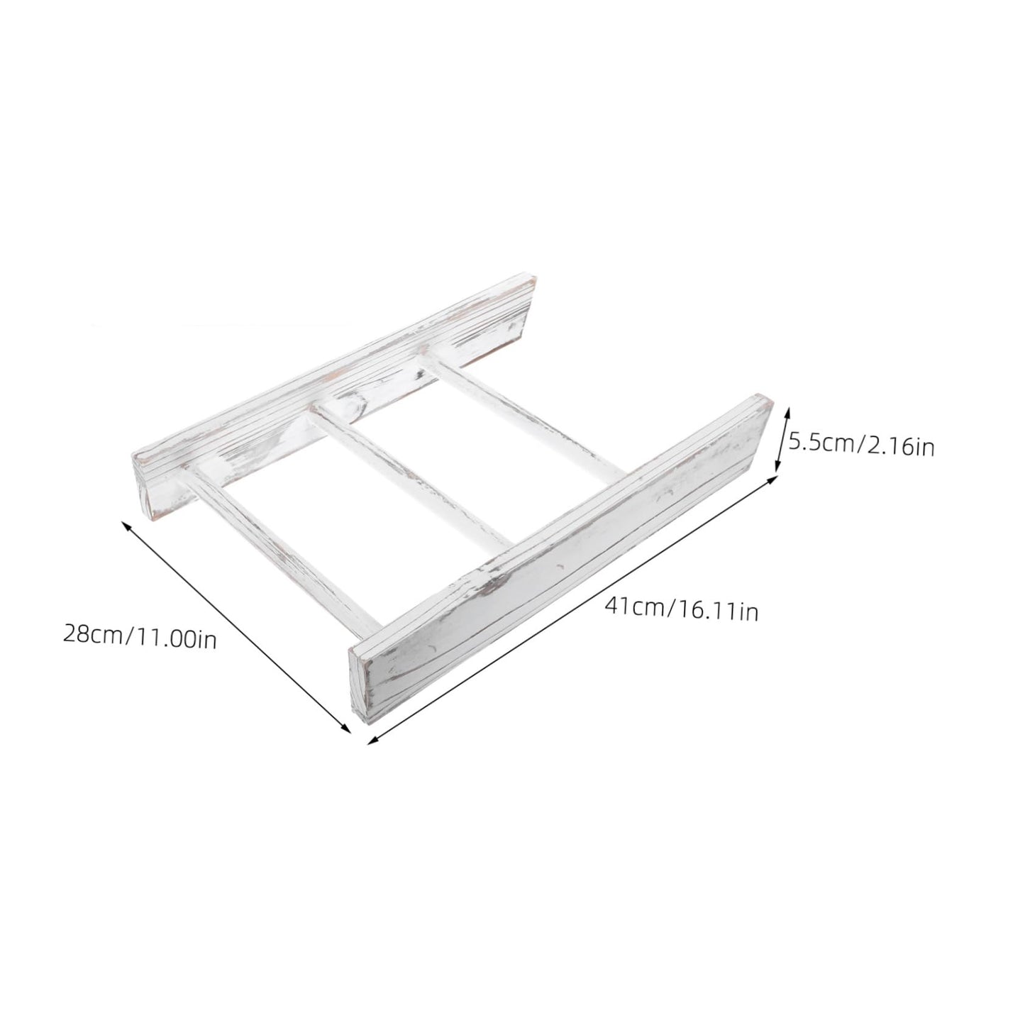 Kichvoe Mini Ladder Towel Rack for Bathroom and Kitchen Counter Compact Rustic Farmhouse Tea Towel Holder Space Saving White Decorative Ladder for Small Bathrooms and Wall Display