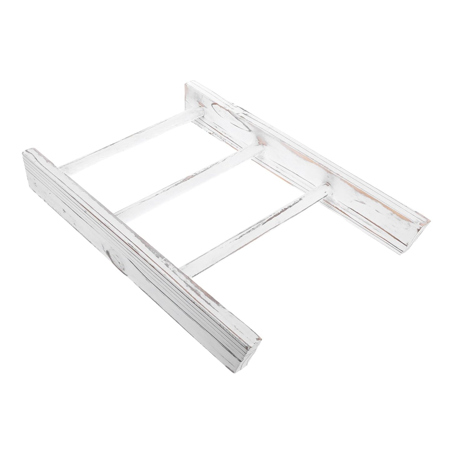 Healifty Mini Ladder Towel Rack Farmhouse Bathroom Wall Decor Chic Rustic Bathroom Towel Holder