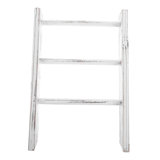 CAXUSD Mini Ladder Towel Rack Rustic Farmhouse Decorative Ladder for Bathroom Kitchen Space Saving Design Small Tea Towel Holder Elegant Finish for Cozy Home Decor