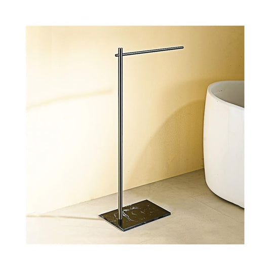 Towel Rack Bathroom Vertical Floor-Standing Marble Towel Rack Hotel Storage Toilet Bar Free Standing Rail
