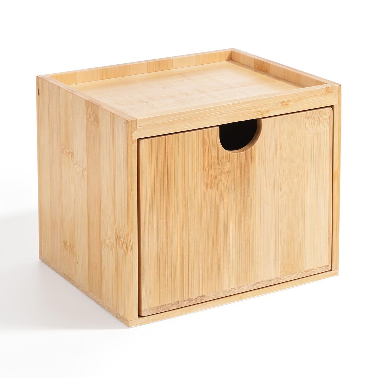 Bamboo Disposable Face Towel Holder Bamboo Towel Container Facial Towels-Container Box with Drawer Wooden Clean Towels XL-Containers with Drawer for Bathroom, Makeup Remover