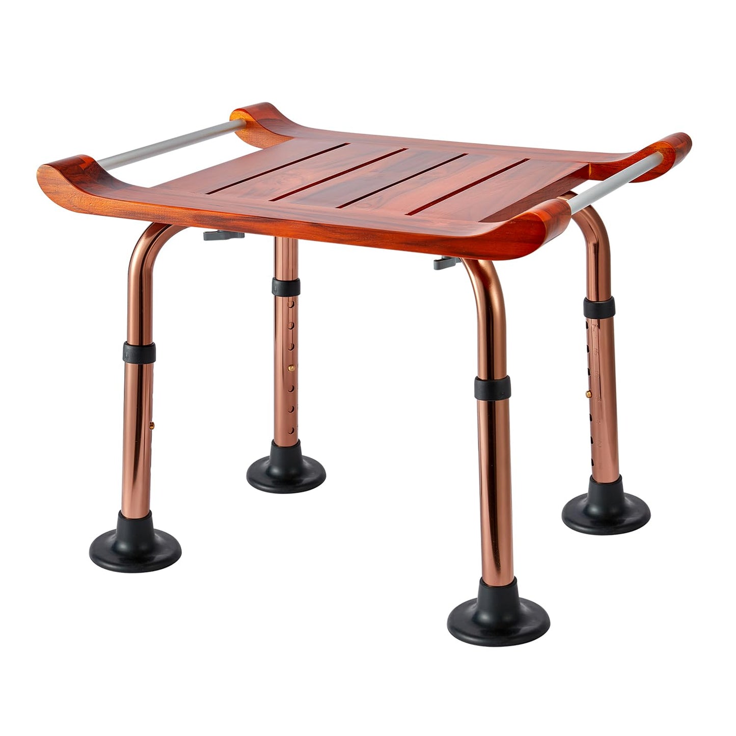 Teak Shower Bench Stool Chair Seat for Inside Shower Bath Sauna, for Elderly and Disabled
