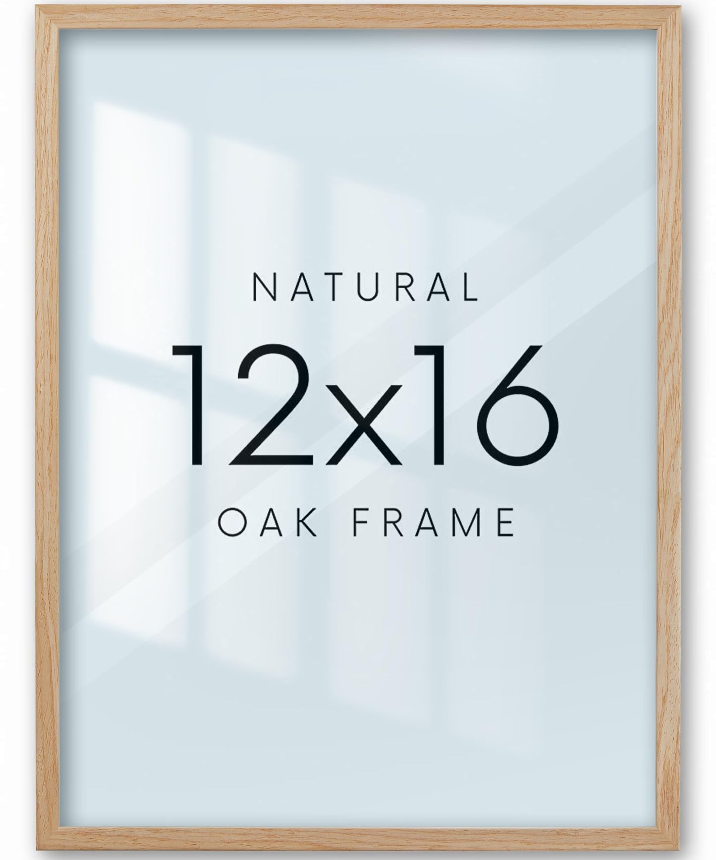 KensTro 12x16in Oak Wood Picture Frame Set of 3,12"x16" Beige Minimalist Wooden Poster Frames,Natural Solid Wood Picture Frame for Wall Art,Photos,Prints