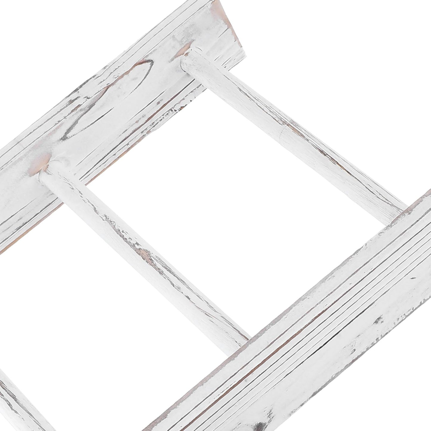 Uonlytech Mini Ladder Towel Rack for Bathroom Wall Small White Farmhouse Decorative Ladder Rustic Bathroom Towel Holder and Blanket Shelf