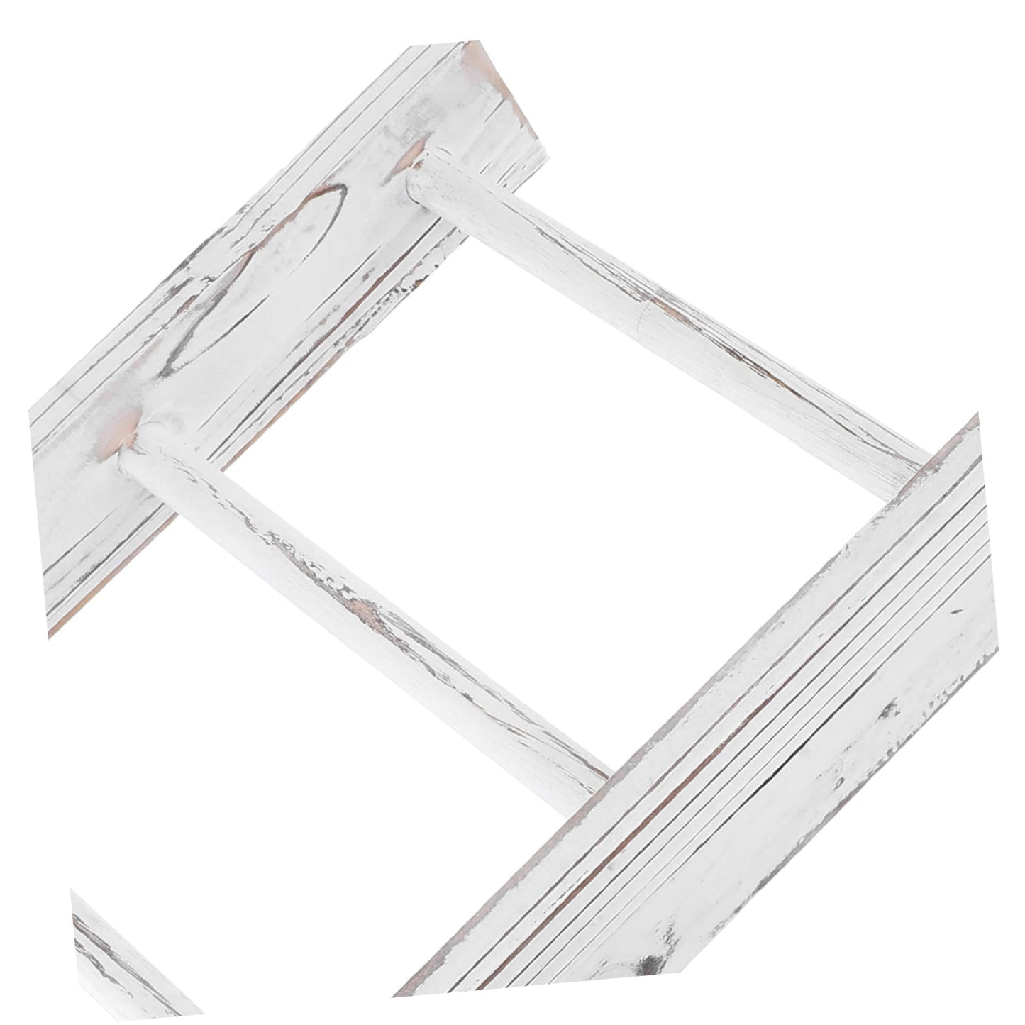 FONDOTIN Rustic Mini Ladder Towel Rack Charming Bathroom Decor for Tea Towels Blankets Elegant White Display Stand for Farmhouse Style Practical Accessory for Rustic Bathrooms