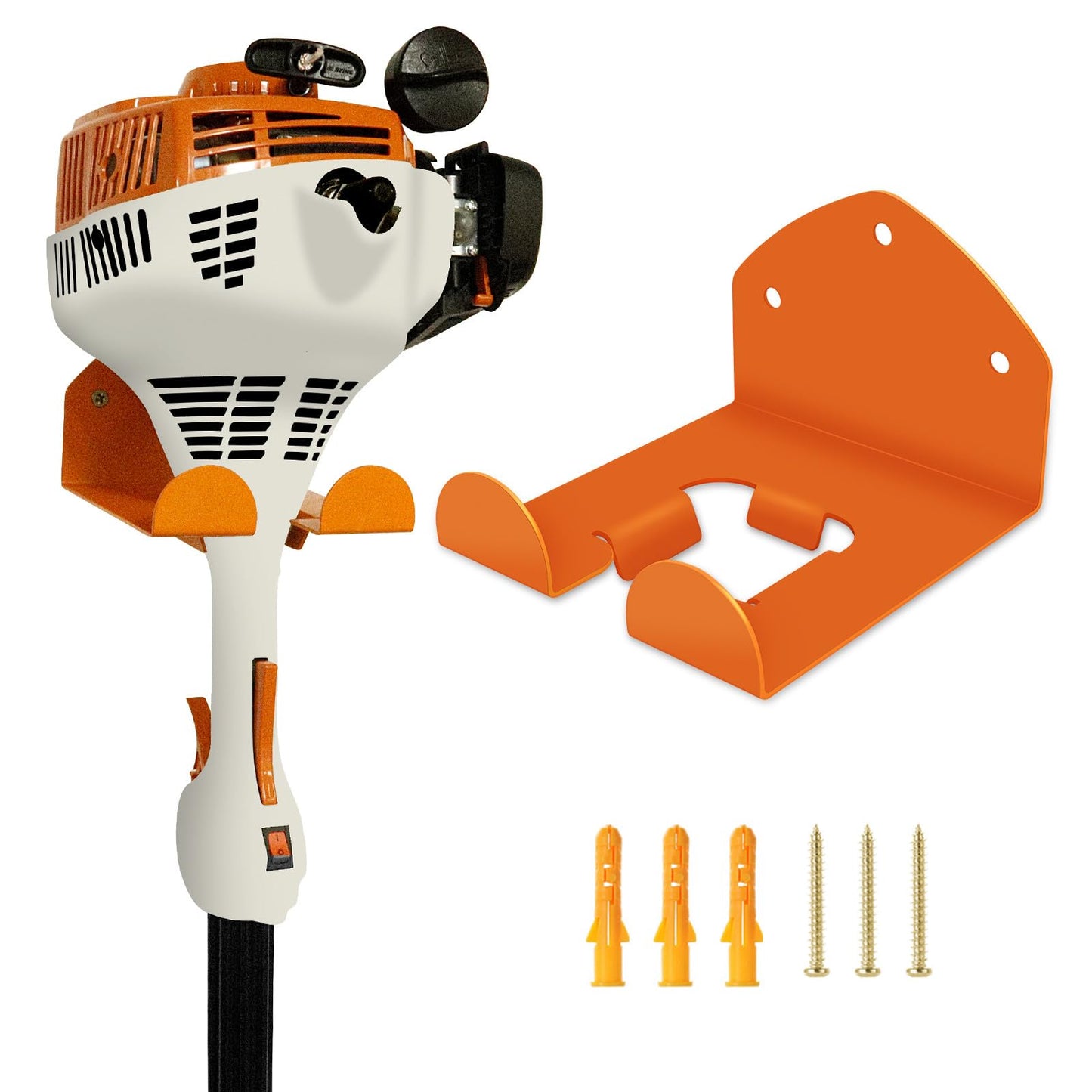 Flexi Rods Garage Organizer Wall Hanger - Garden Tool Rack for Grass Trimmer, Hedge Trimmer, Garage Tools, 1 Pack