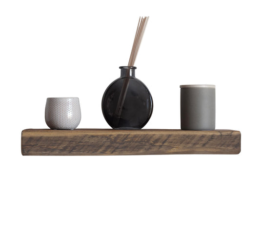 MY VINTAGE FINDS Reclaimed Wood Floating Shelves Real Solid Thick Wood Rustic Shelf Handmade