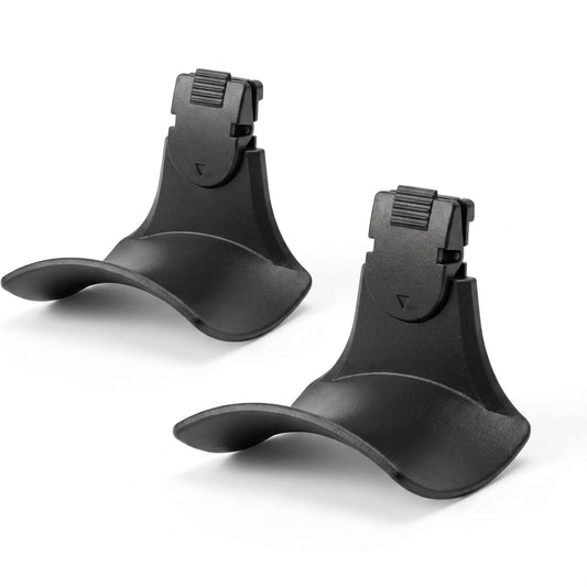 onsogi Fabric Wall Headphone Stand for Office, Cubicle Headphone Holder for Work Decor, Space-Saving Hanger Cubicle Accessories for Women Men Desk Organizer, Black (2 Pack)