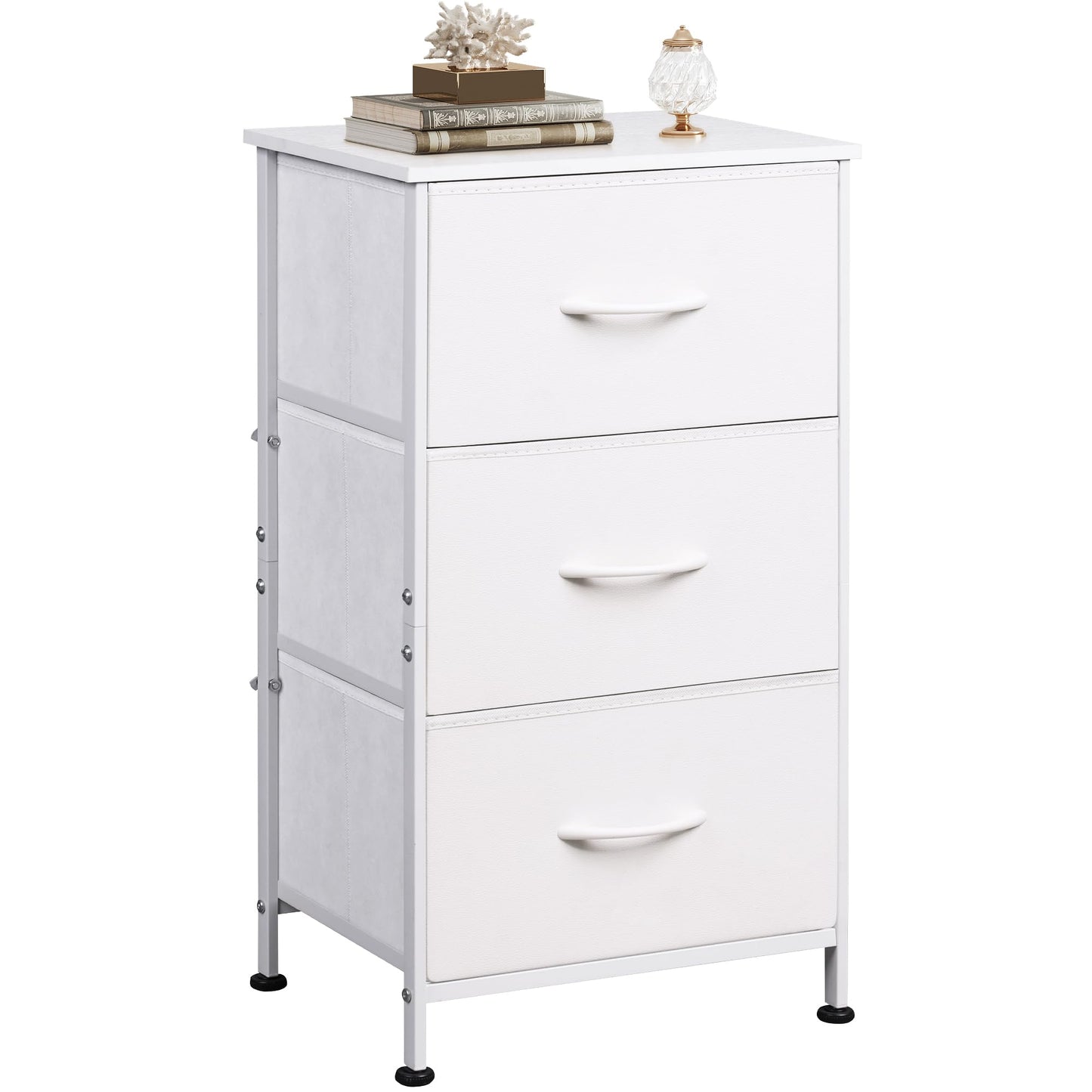 WLIVE 3 Drawer, 5 Drawer and 9 Drawer Dresser Set, Dresser for Bedroom, Closet, Hallway, Storage Organizer Unit, Dressers & Chests of Drawers, White