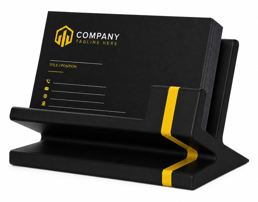 Business Card Holder for Desk – Modern Card Display, Stylish Office Desk Accessory for Men & Women