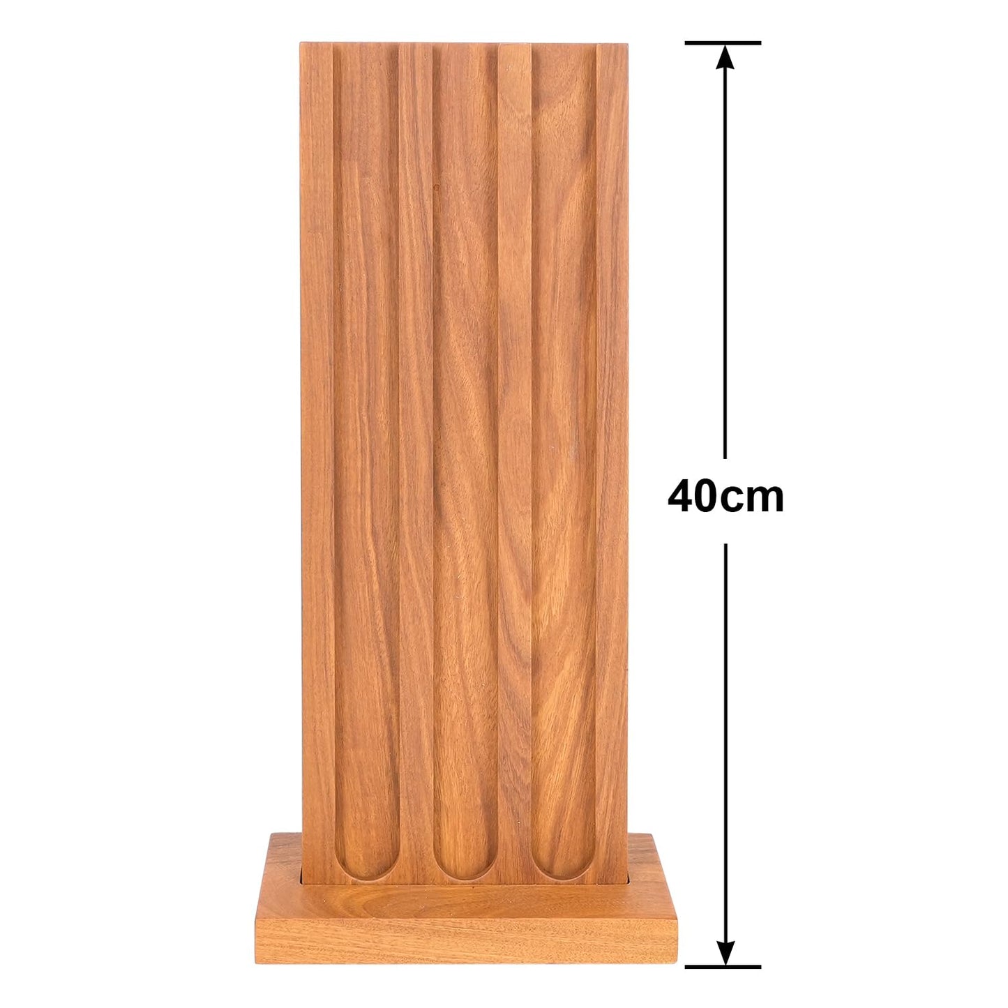 TUNORD Teak Wood Coffee Pod Holder K Cup Organizer with Base, 33 Pod Capacity