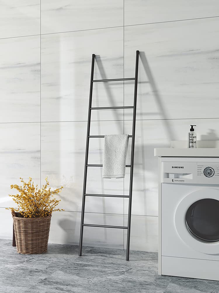 Coat Rack Simple Hanger Bedroom Wrought Iron Wall Coat Rack Floor-Standing Ladder-Shaped Clothes Storage Rack Hanger Tree Hat Hanger Holder (Color : Gold-42x88cm)