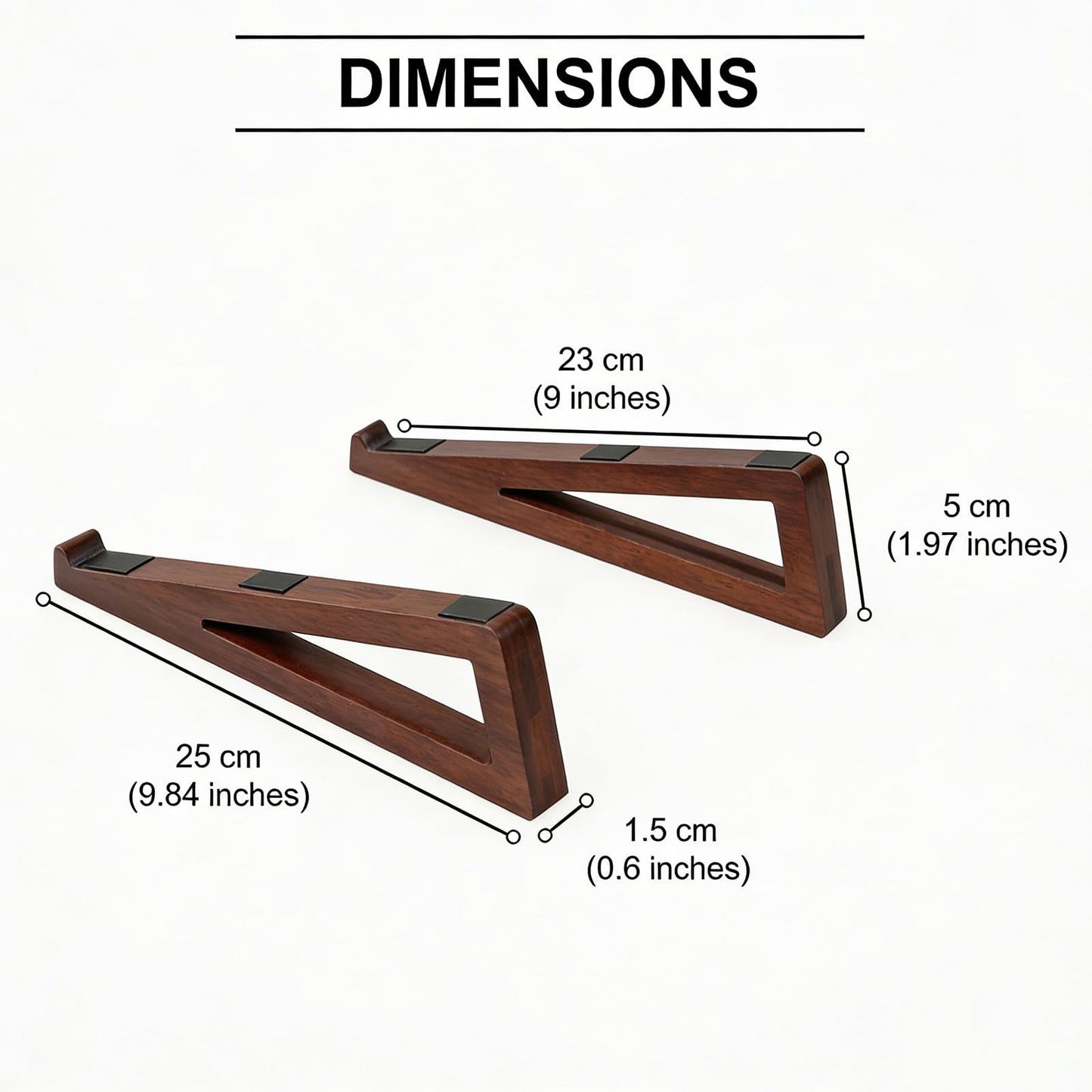 GcwJovialite Bamboo Wooden Laptop Stand, Portable Wood Laptop Stand for Desk Tablet with Carry Pouch, Compact Travel Laptop Stand with Protective Silicone Pads, Suitable for Laptops and Tablets
