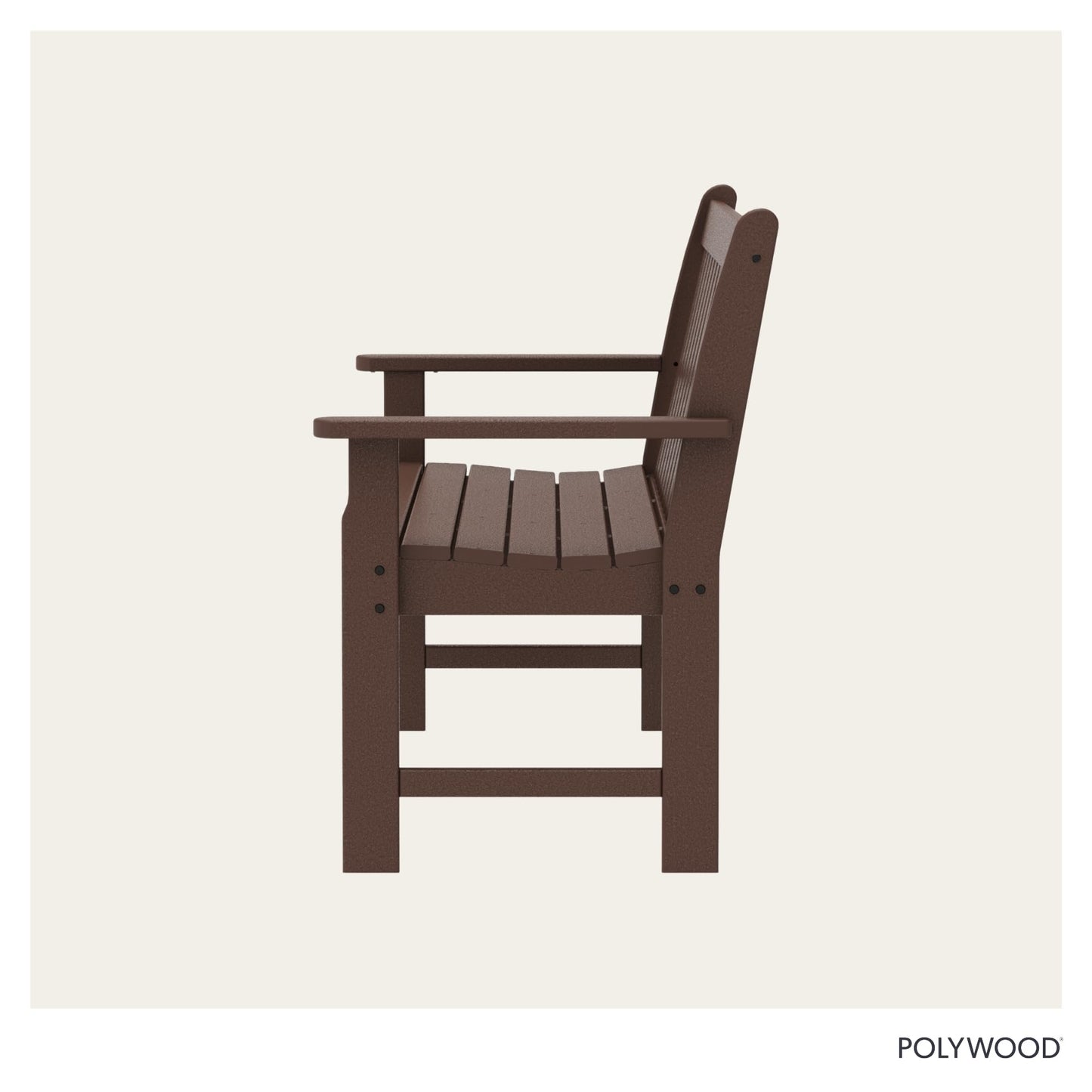 POLYWOOD GNB60MA Vineyard 60" Bench, Mahogany