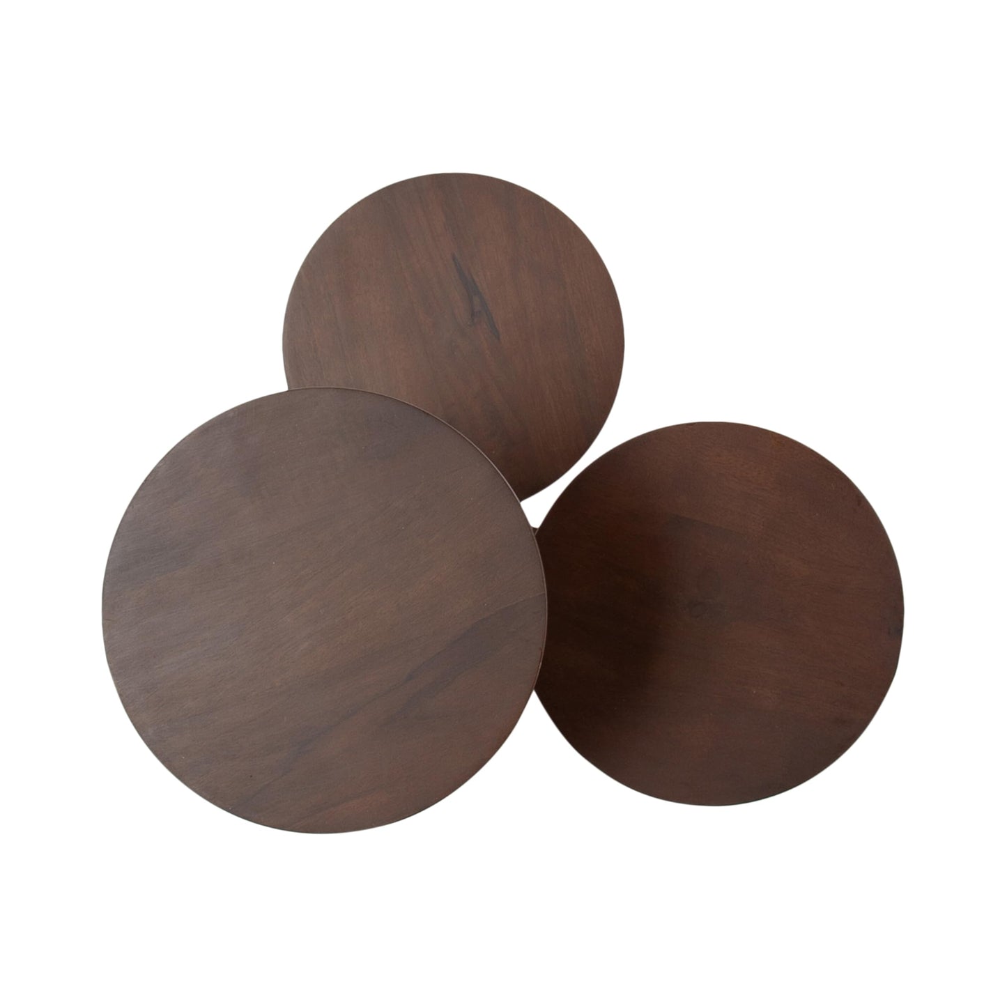Kate and Laurel Fitley Modern Three-Tier Freestanding Plant Stand, 16 x 16 x 35, Dark Brown, Decorative Tiered Mango Wood Plant Stand for Useful House Plant Decor