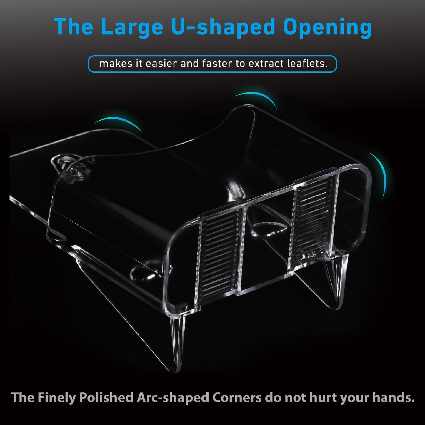 xydstay Acrylic Brochure Holder 4x9 Inches and 8.5x11 Inches combination set (2 Packs of Each Size),Pamphlet Holder Flyer Holder,Display Stand,Table Signs Plastic Paper Holder for Office, Home, Store