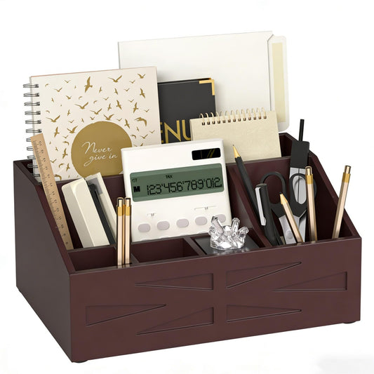 BELO VALE Large Mail Organizer Countertop,Farmhouse Desk and Kitchen Countertop Storage, Letter Sorter, Desk Mail Organizer and Bill Organizer, Desktop File and Paper Holder