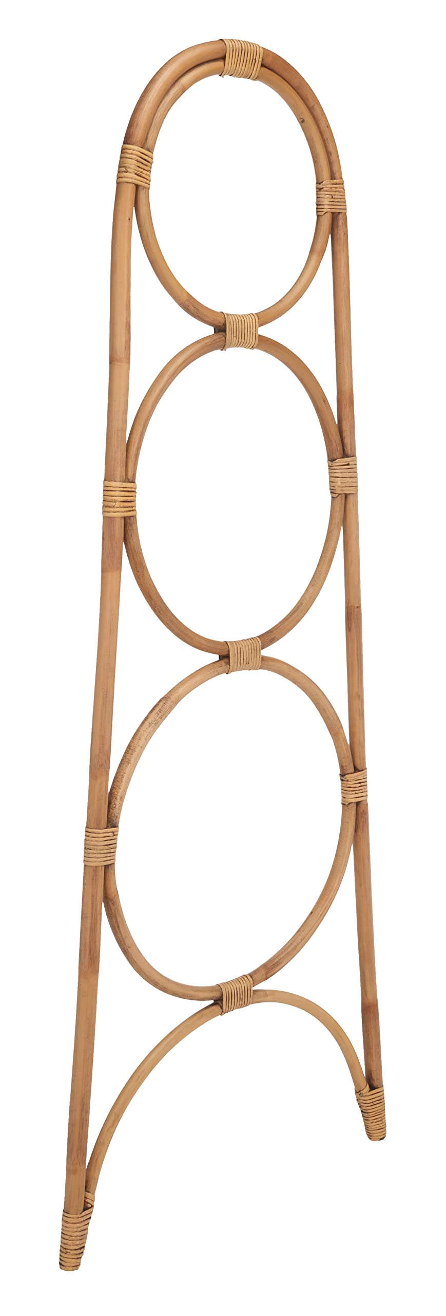 SAFAVIEH Home Collection Kino Honey Brown Wash Solid Wood 3-Tier Leaning Towel Hanger (Fully Assembled)