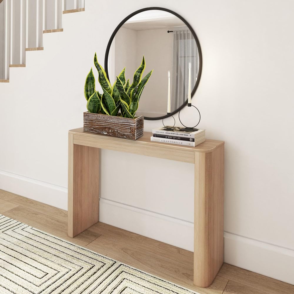 Fake Snake Plant in Rustic Wooden Planter 15.7 Inch Tall Artificial Sansevieria Trifasciata Plants Faux Potted Tropical Plant for Farmhouse Housewarming Home Office Modern Indoor Outdoor Decor