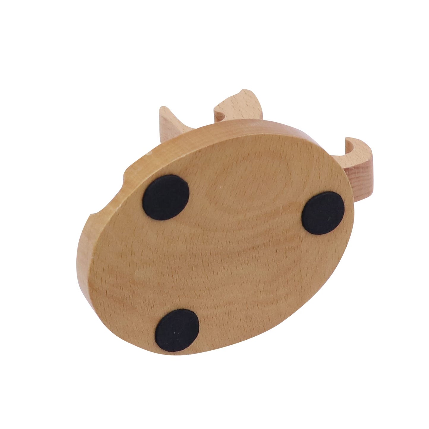 Amamcy Cute Cat Cellphone Stand Holder Wooden Smartphone Desk Holder for All Mobile Phones Animal Phone Stand Desk Ornament