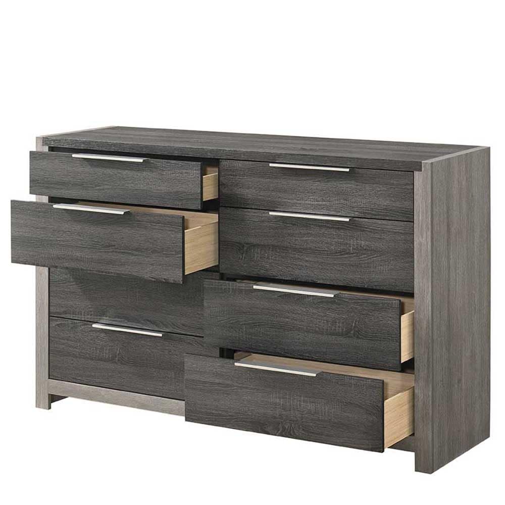 Acme Casimiro Transitional Wood 8-Drawer Rectangular Dresser in Gray