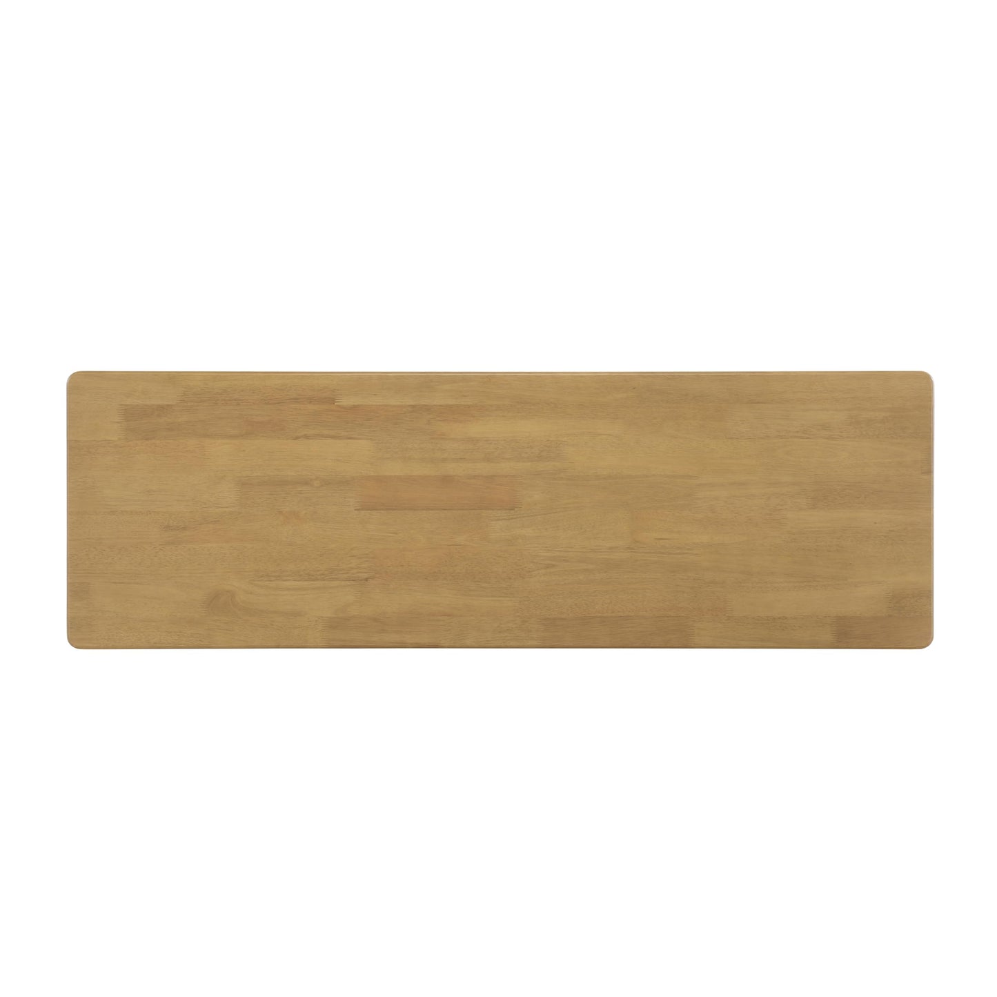 Merax Rustic Wooden Rectangular Kitchen Bench with Rattan Accents Legs, Farmhouse 59.06''L Dinning Bench for Living Room, Kitchen, Dining Room,300 lbs Capacity, Natural