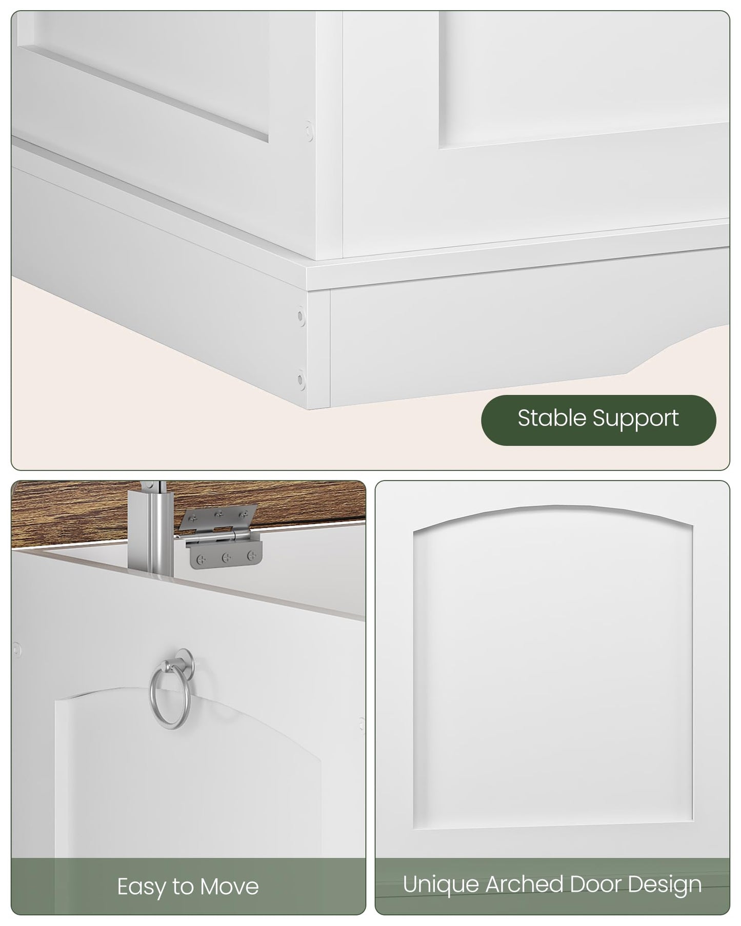 CHOEZON 39.4" Storage Chest Bench with Lift Lid, Toy Chest with Safety Hinge, Entryway Shoe Bench, Wooden Storage Trunk, Holds up to 220 lb, for Living Room, Bedroom, Hall, White and Walnut MCW12WL