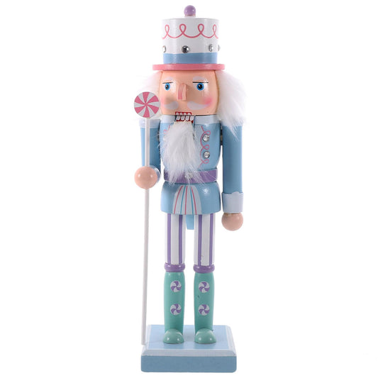 1Pcs Holiday Wooden Nutcracker Christmas Decorations Nutcracker Figures Festive Collectible Nutcracker Ornament for Festival Party