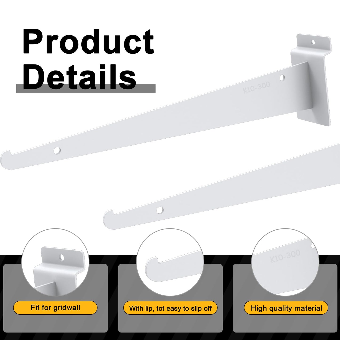 Tcevily 3 Pack White Slatwall Shelf, 24" x 12" Wooden Slat Wall Shelves with Metal Brackets Heavy Duty Slatwall Shelving Organizer Accessories for Home Garage (3, 23.6" x 11.8")
