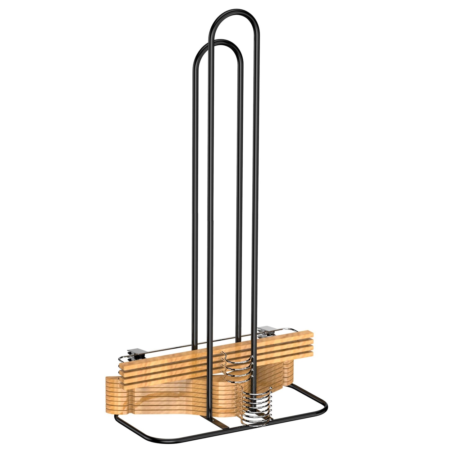 EASTTOWEST Hanger Stacker Organizer, 33 inch Height Stand, Clothes Hanger Storage Rack, Laundry Room, Black