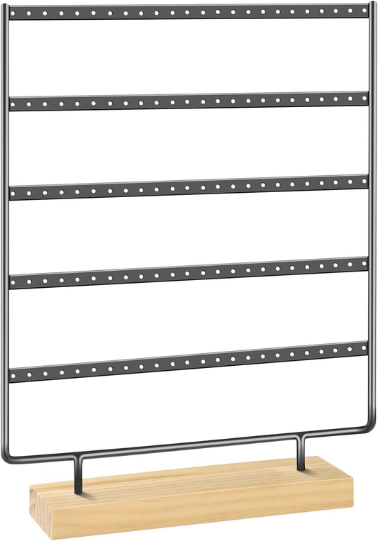 RNTBWD Earring Holder Organizer, Earring Display For Vendors, Earring Holder Organizer For Girls, Women, Earring Organizers and Storage, Jewelry Holder(5 Tiers & 120 holes)