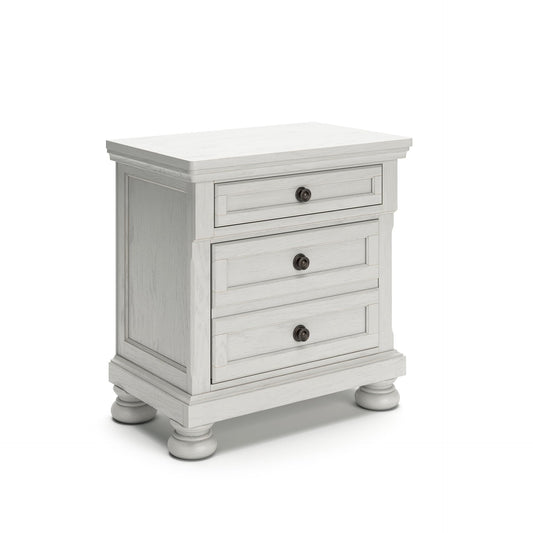 Signature Design by Ashley Robbinsdale Traditional 2 Drawer Night Stand, White