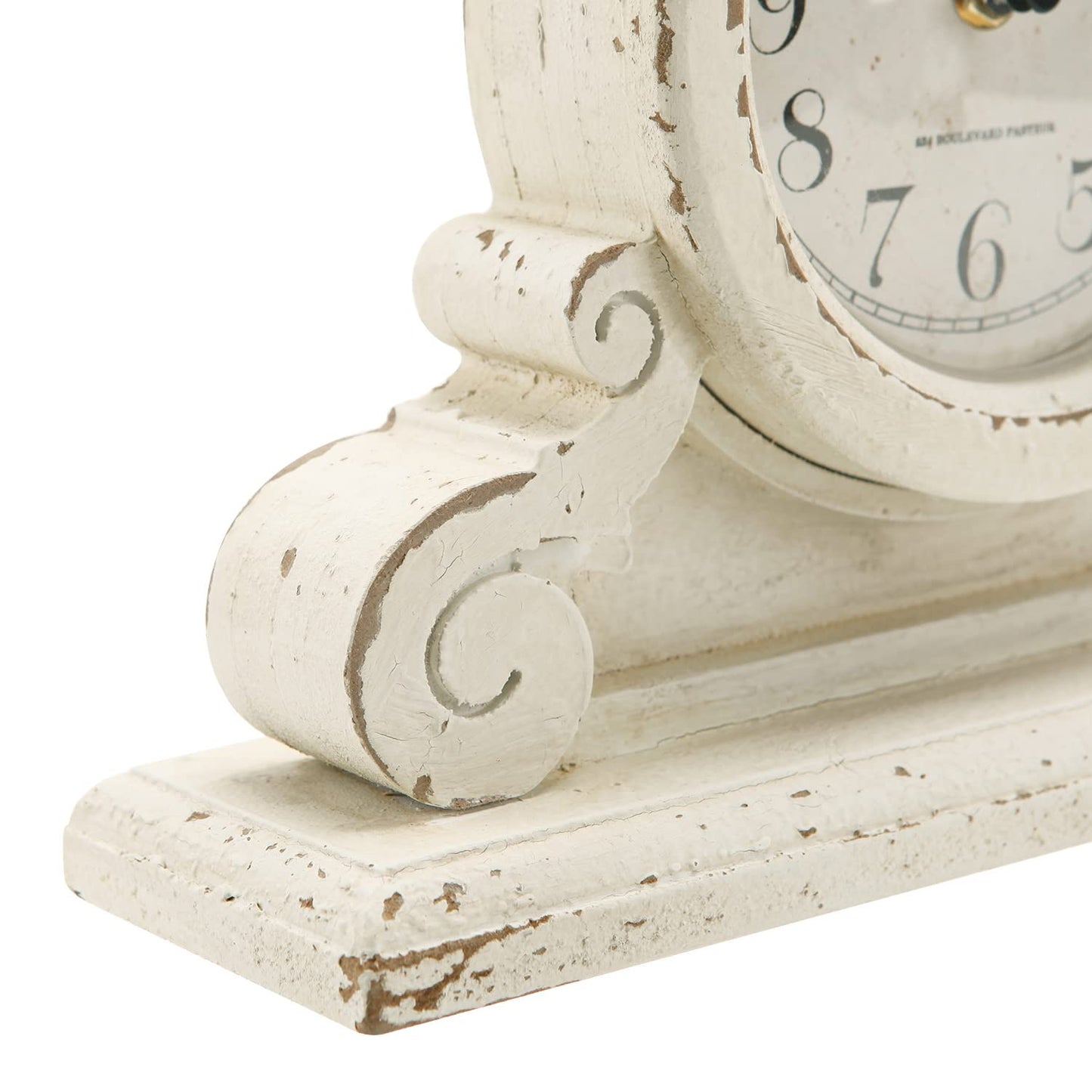 NIKKY HOME Vintage Bird Mantel Clock, Shabby Chic Wooden Table Clock