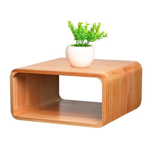 Contempa Wooden Cube Storage Shelf Organizer, Bookshelf for Bedroom, Livingroom, Dormroom, Home Office, Studyroom, Home Decor and Contemporary Spaces (Red Oak | Pack of 1)