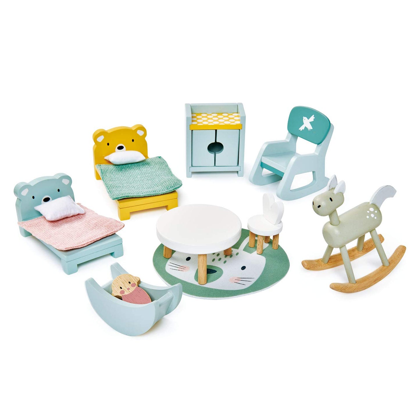 Tender Leaf Toys - Dollhouse Accessories - Detailed Wooden Furniture Sets and Room Decor - Encourage Creative and Imaginative Fun Play for Children - Age 3+
