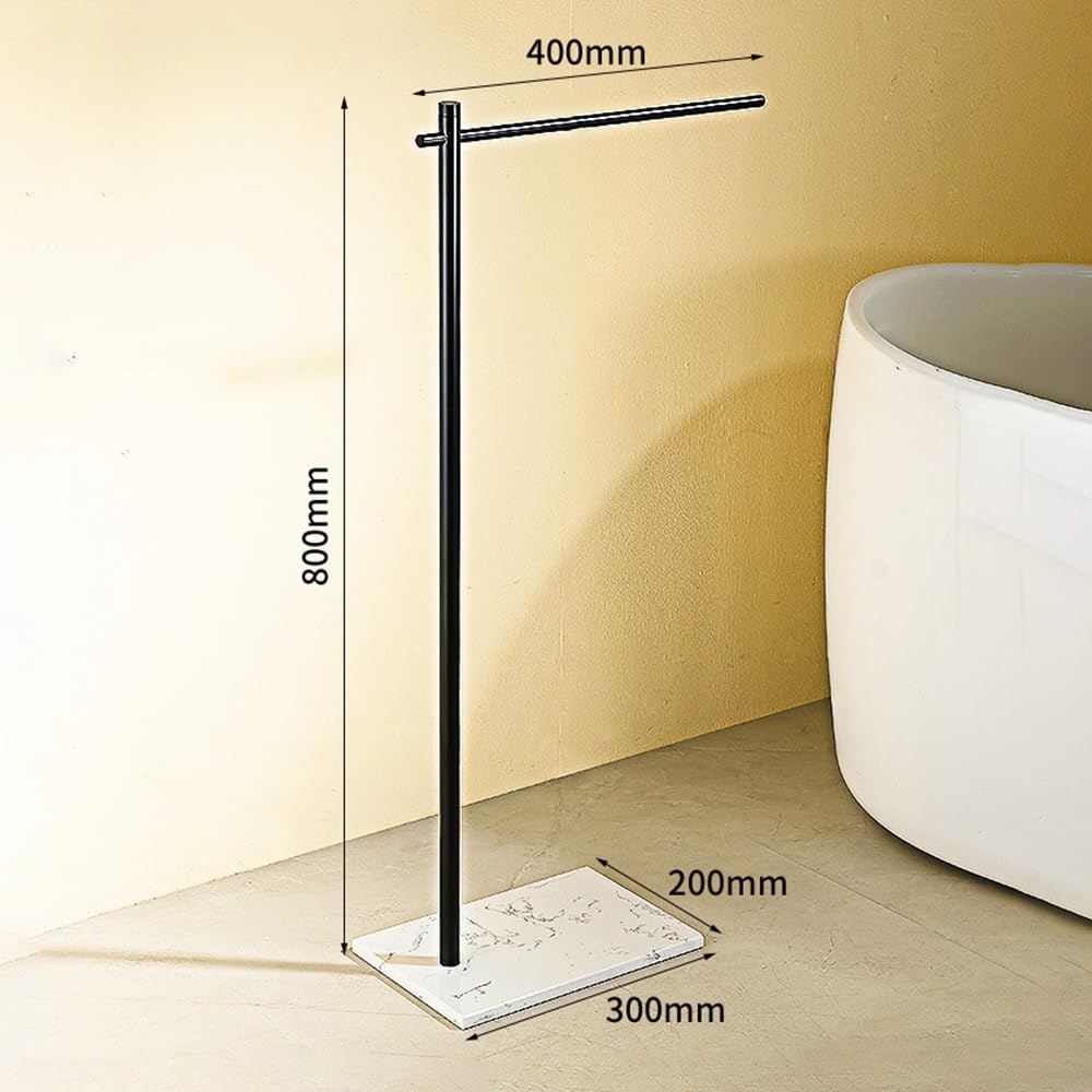 Towel Rack Bathroom Vertical Floor-Standing Marble Towel Rack Hotel Storage Toilet Bar Free Standing Rail