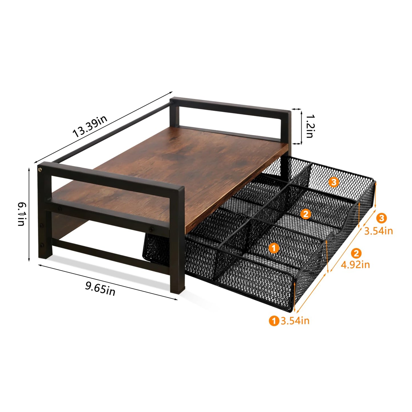 Tea Bag Organizer, Extra Large Tea Organizer Station and Storage Chest