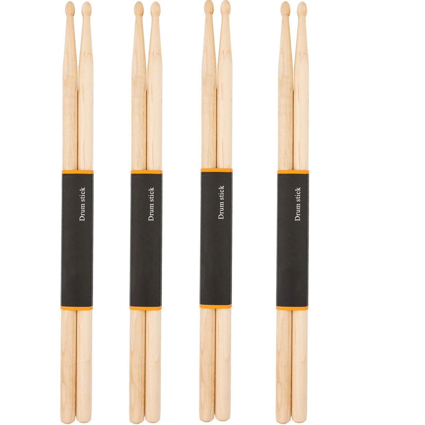 WOGOD 5A Drum Sticks Maple Drumsticks (four pair)