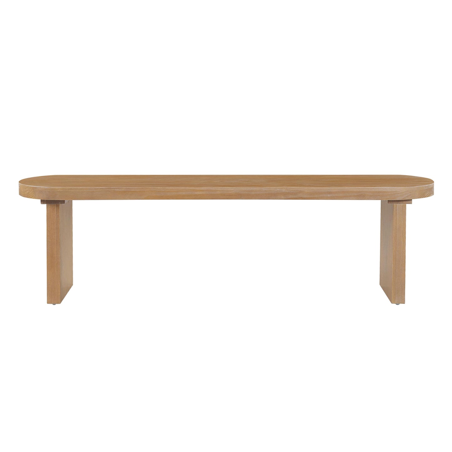 Christopher Knight Home Arford 62.8" Indoor Pine Dining Bench, Solid Wood Bench Seat for Dining Table, Modern Oval Dining Seat, Spacious Seating, Long Footstool for Living Room Dining Room, Pine Wood