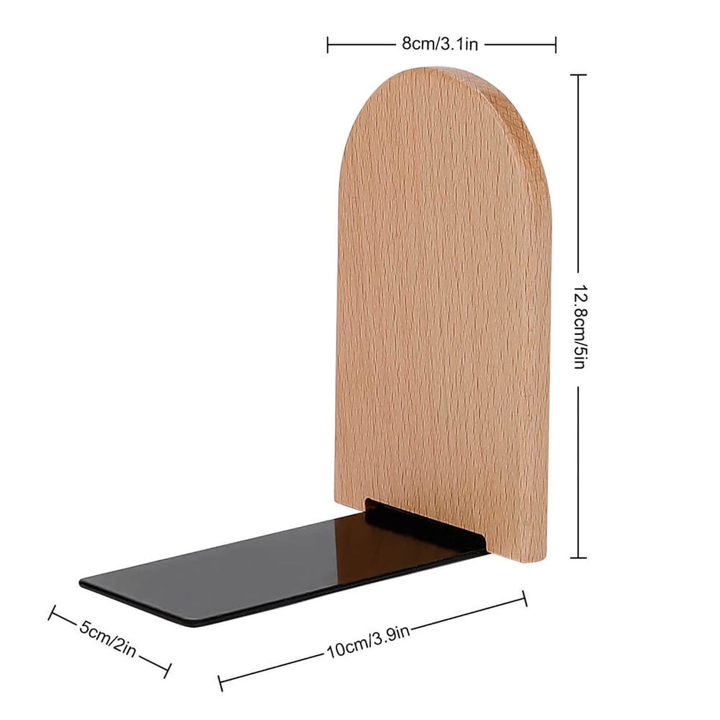 Dachshund Hound Dogs Book Ends Decorative Wood Bookends for Shelves Kids Room Desk Home Office Book Stoppers for Magazines,Books, DVDs, 1 Pair/2 Pieces(5x3.1 in)