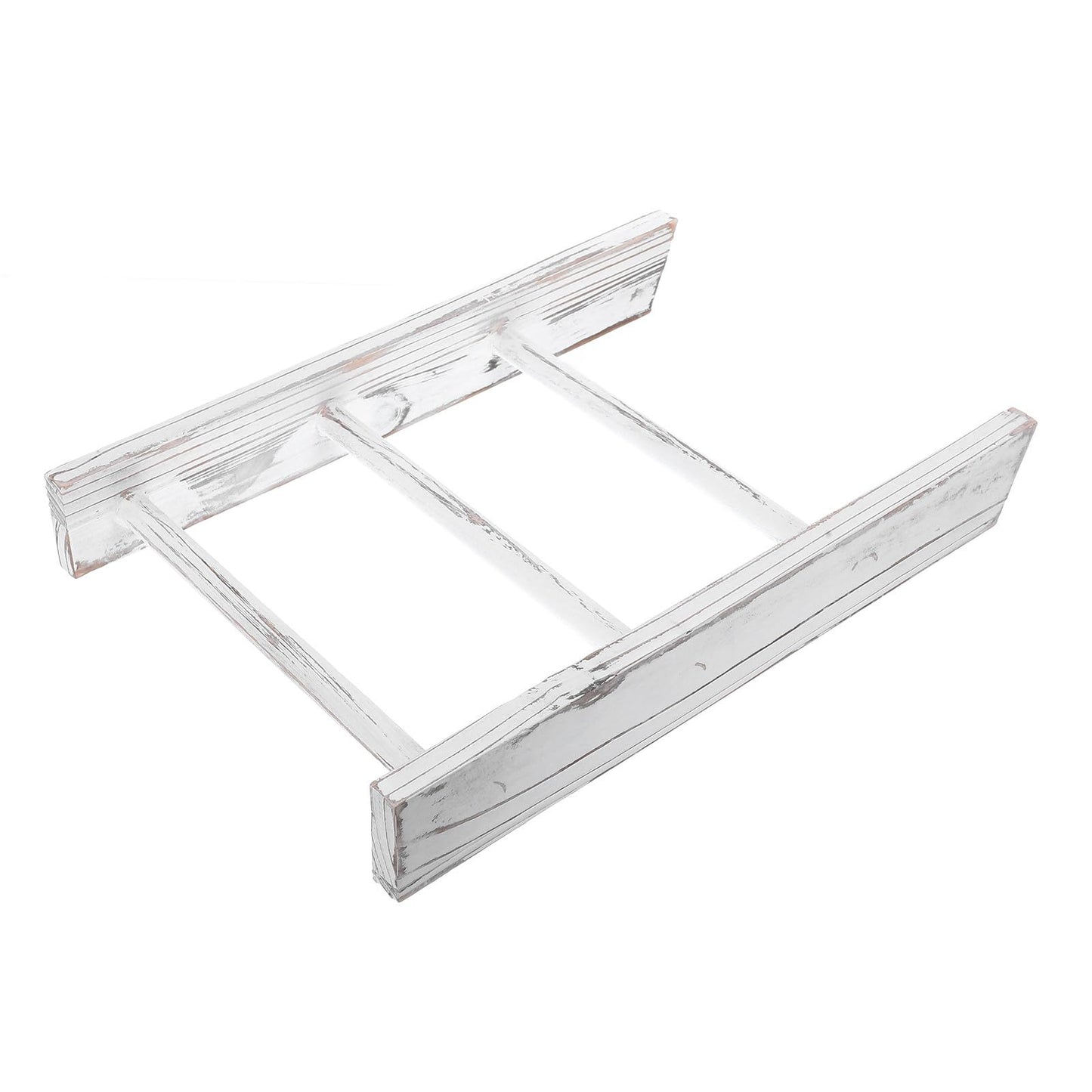Uonlytech Mini Ladder Towel Rack for Bathroom Wall Small White Farmhouse Decorative Ladder Rustic Bathroom Towel Holder and Blanket Shelf