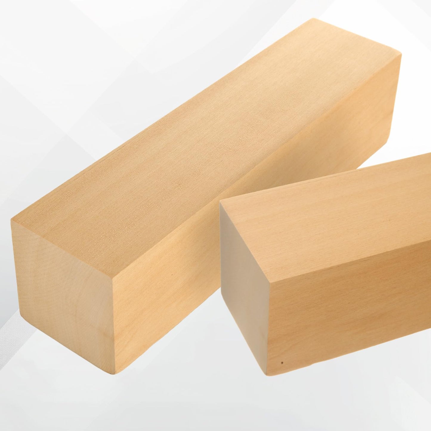 LDHHYH 2 Pack Basswood Carving Blocks, 12 x 3 x 3 Inch Unfinished Whittling Wooden Blocks, Unfinished Wood for DIY Carving Wood Craft