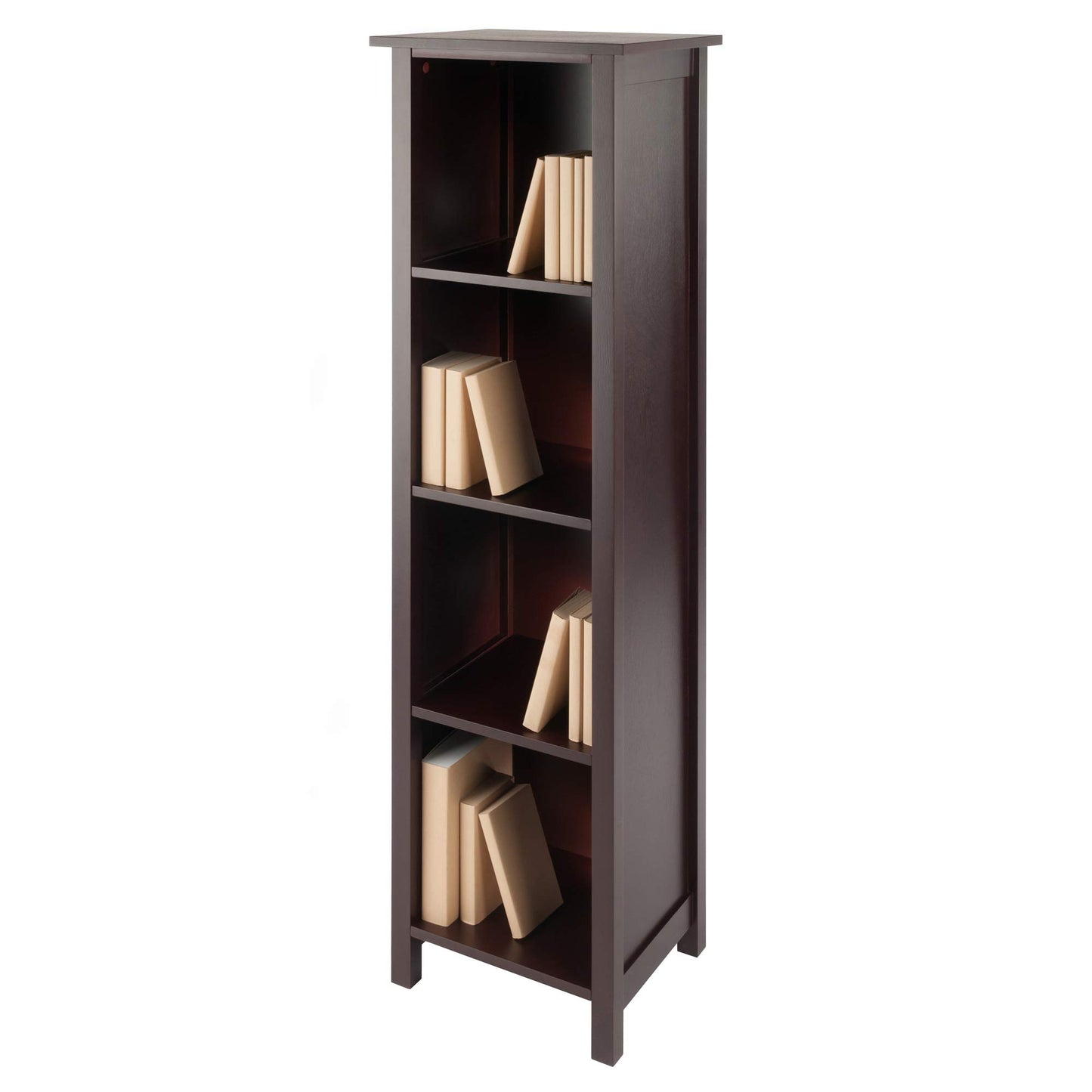 Winsome Wood Milan Storage/Organization, Tall, Antique Walnut