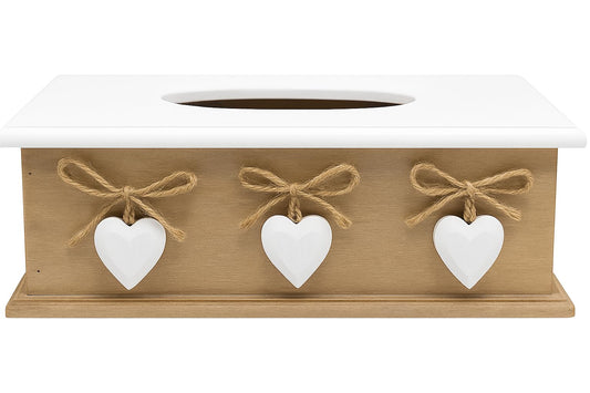 khevga Tissue-Box Wooden Country House Style