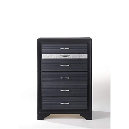 Acme Naima 6 Drawers Chest in Black
