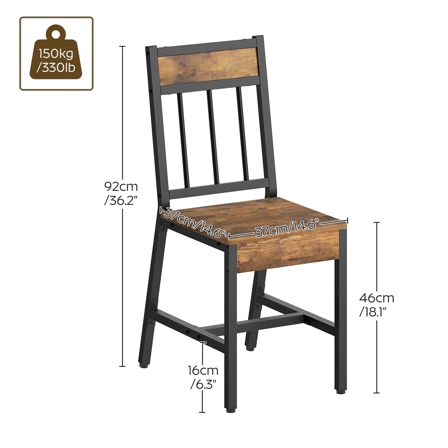 YATINEY Dining Bench and Dining Room Bench with PU Leather Upholstered Seat, Entryway Bench with Metal Legs for Dining Room CY03L4BR-DB01BV