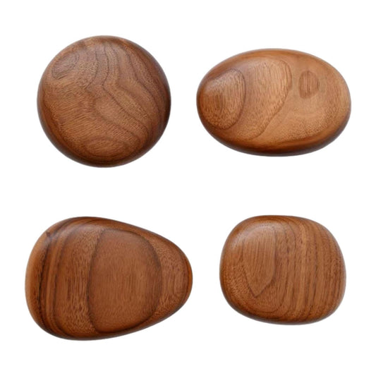 DimyFew 4Pcs, Wood Wall Mounted Coat Hooks Wooden Coat Hooks Coat Racks Wood Cabinet Knobs Wall Hooks for Scarf, Bag,Hat,Bedroom,Home