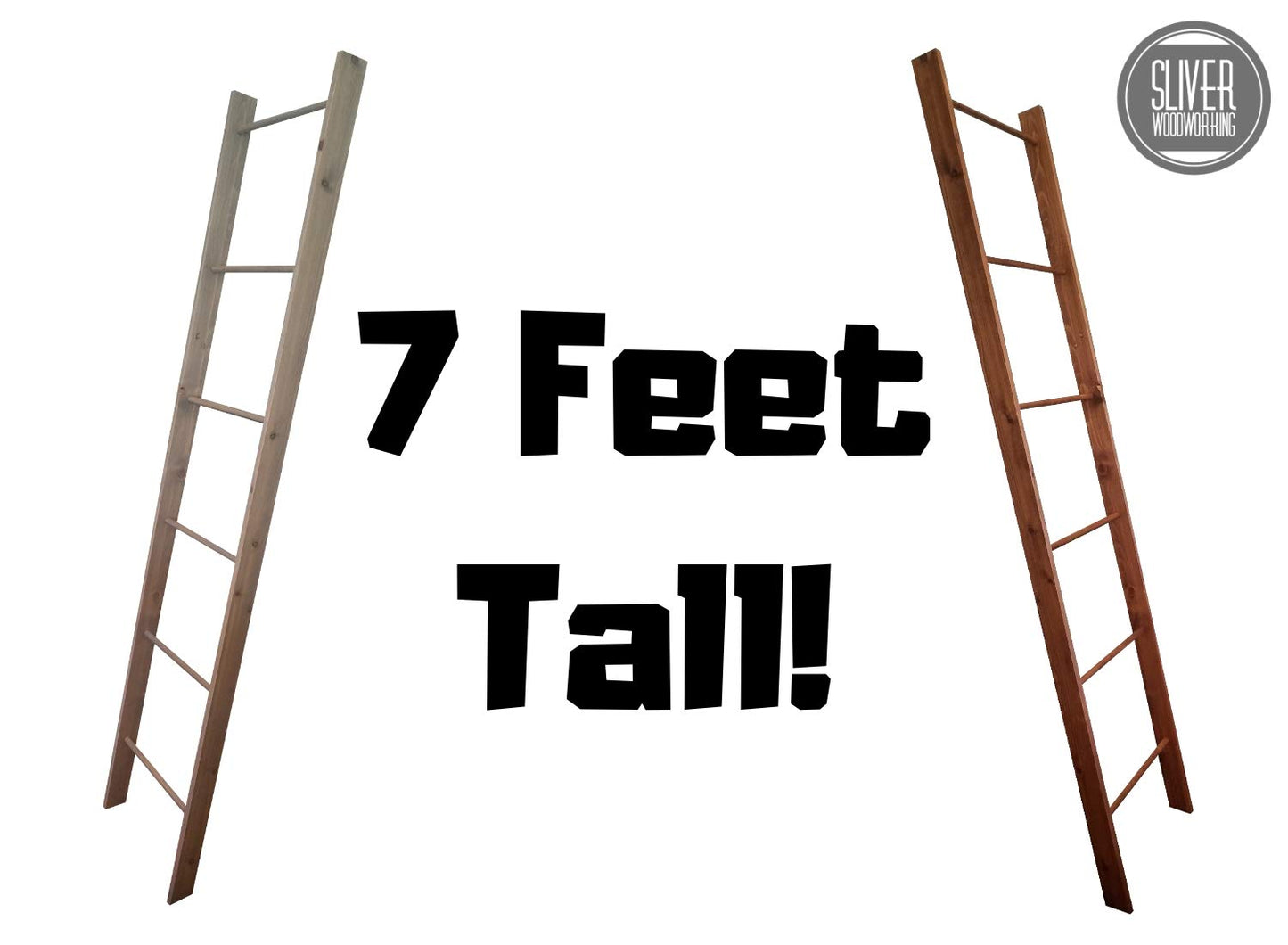 Decorative Blanket Ladder- 4FT 5FT 6FT 7FT and 8FT Tall Quilt Ladder Rack