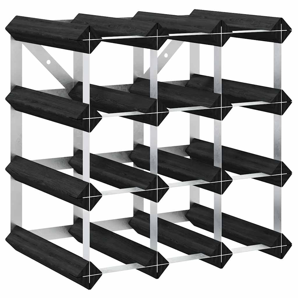 vidaXL Countertop Wine Rack, Wine Bottle Holder for 12 Bottles, Wine Storage, Wine Bottle Organizer for Living Room, Modern, Solid Pine Wood