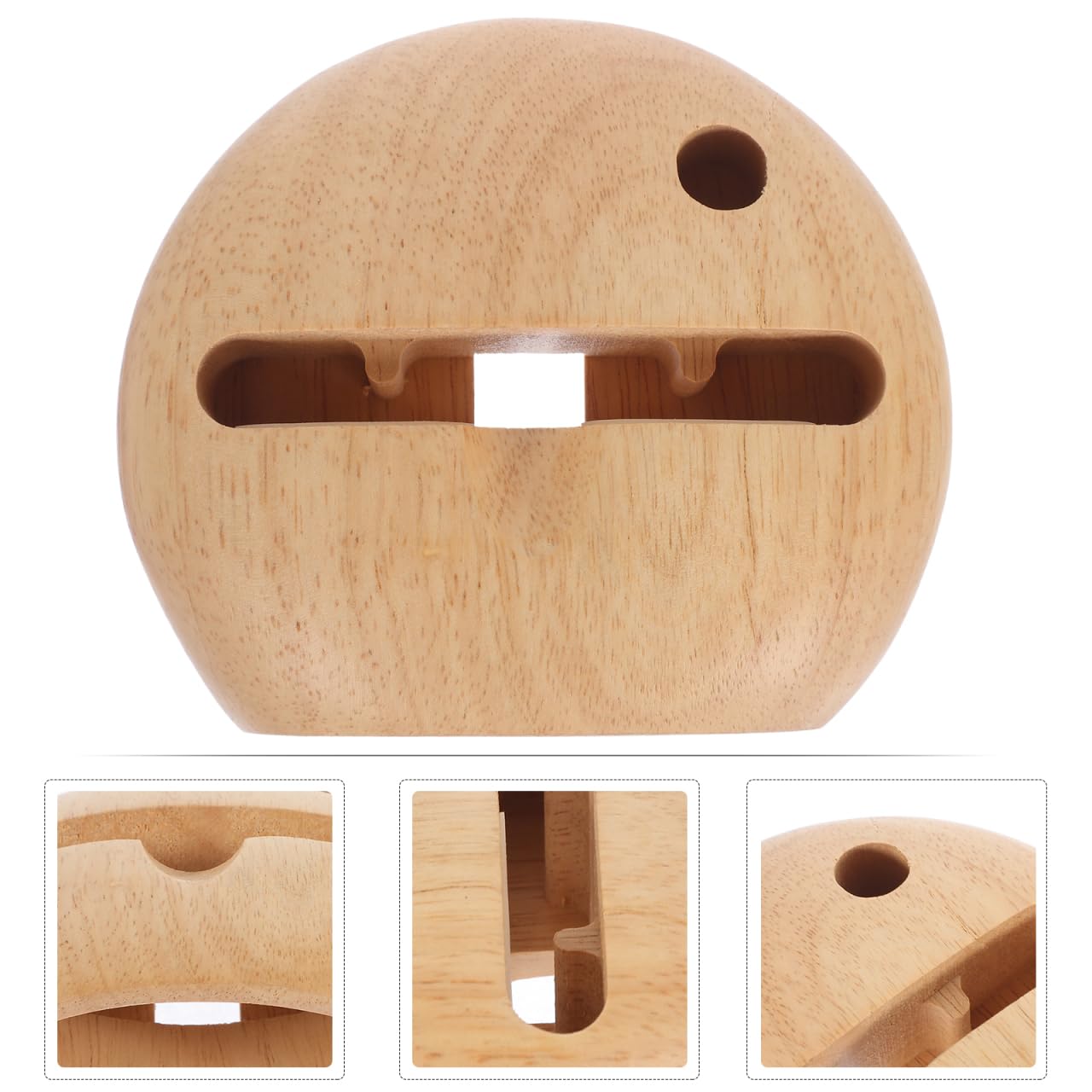 IMIKEYA Sound Amplifying Phone Stand Wooden Cellphone Holder Smartphone Stand Deep Sound Desktop Smartphone Bracket Echo Resonance Principle
